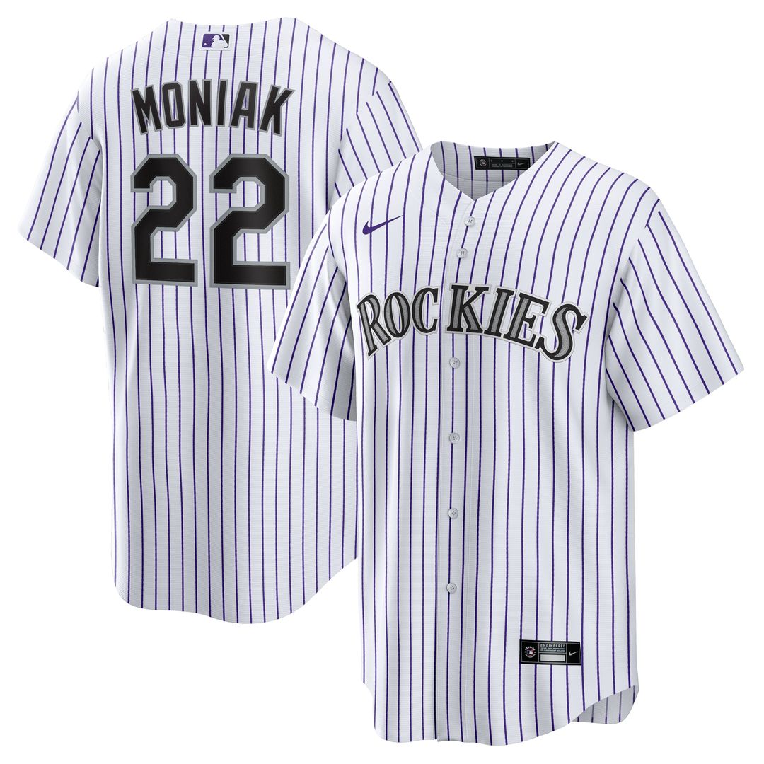Colorado Rockies Mickey Moniak Home Replica Jersey - White