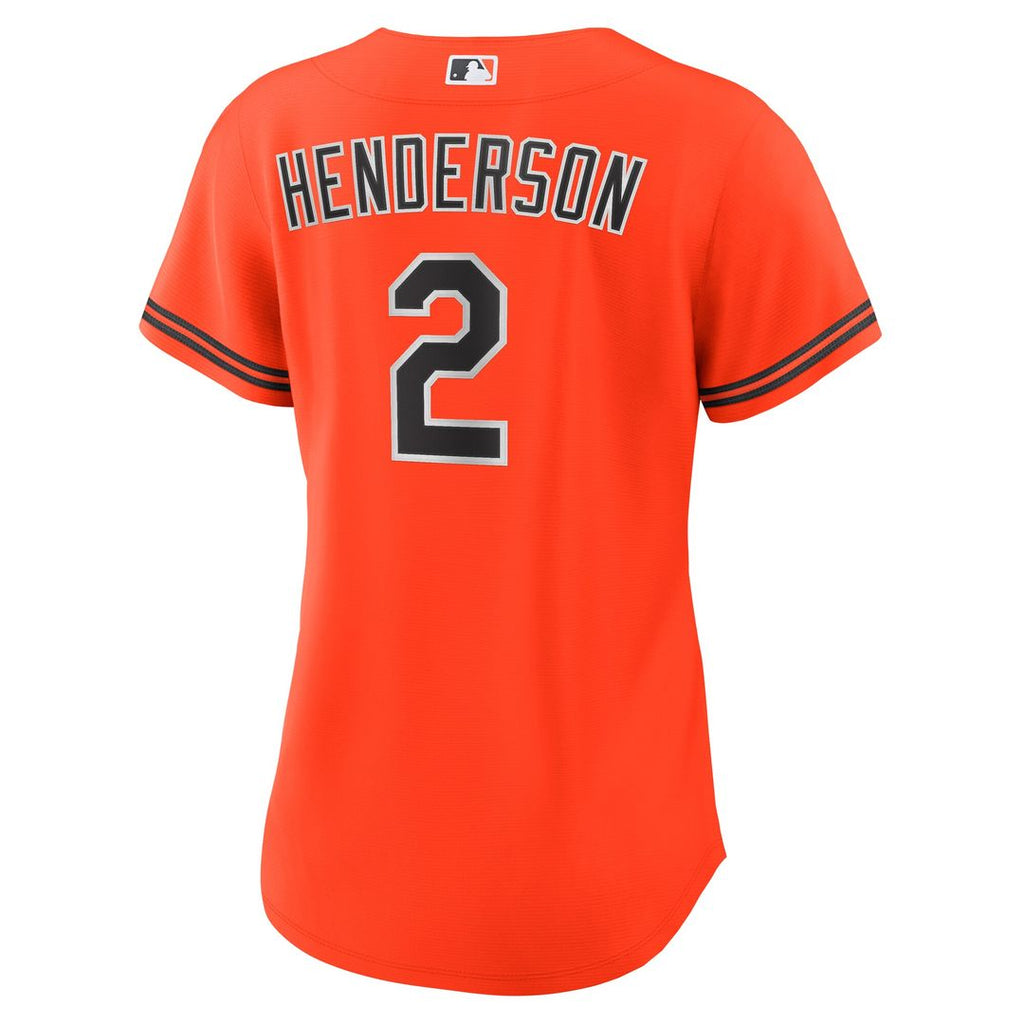 Baltimore Orioles Gunnar Henderson Women's Alternate 2 Replica Jersey - Orange