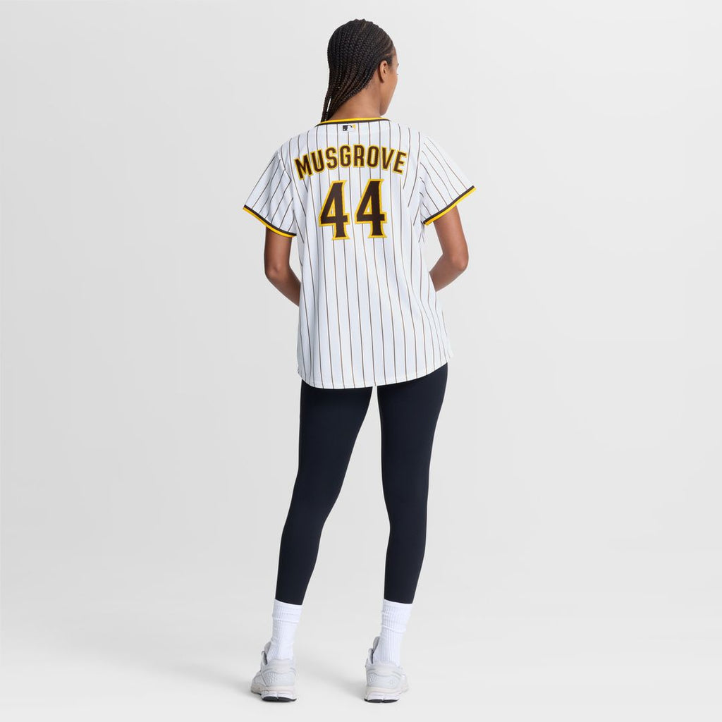 San Diego Padres Joe Musgrove Women's Home Replica Jersey - White
