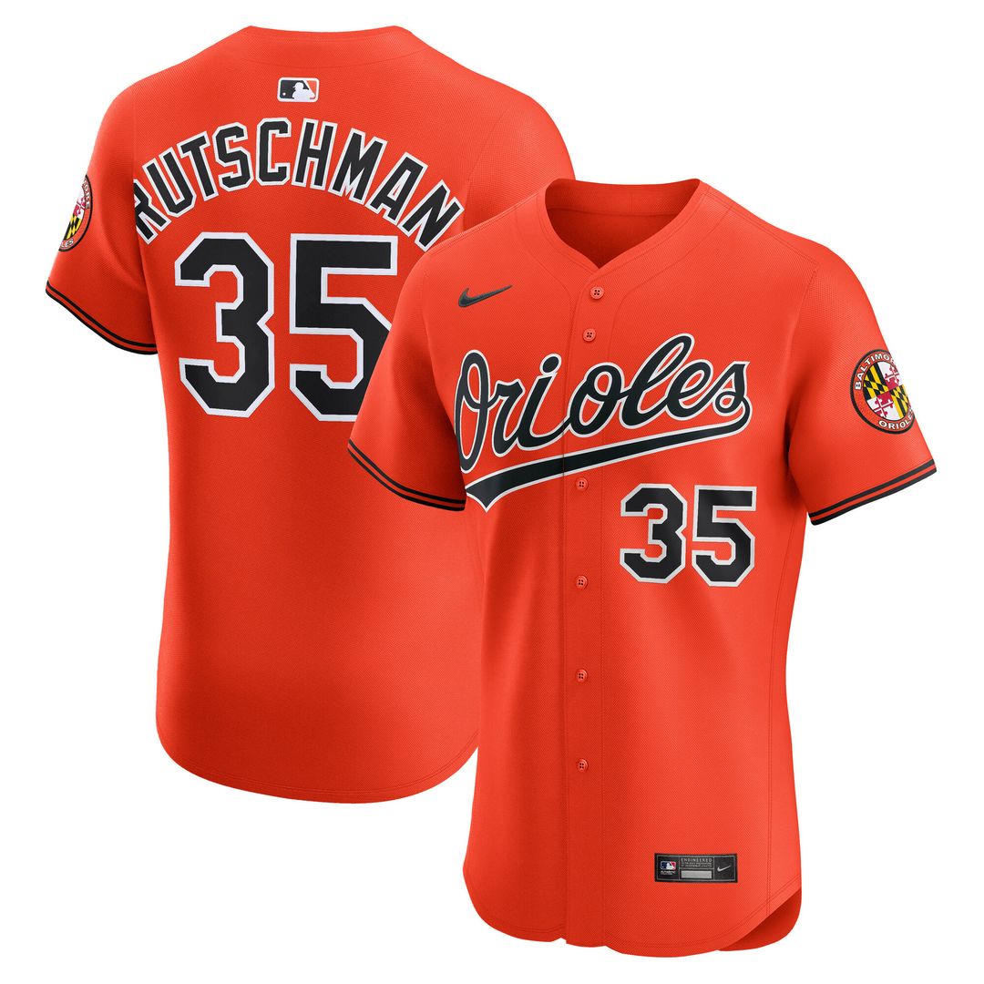 Baltimore Orioles Adley Rutschman Alternate 2 Elite Jersey - Orange