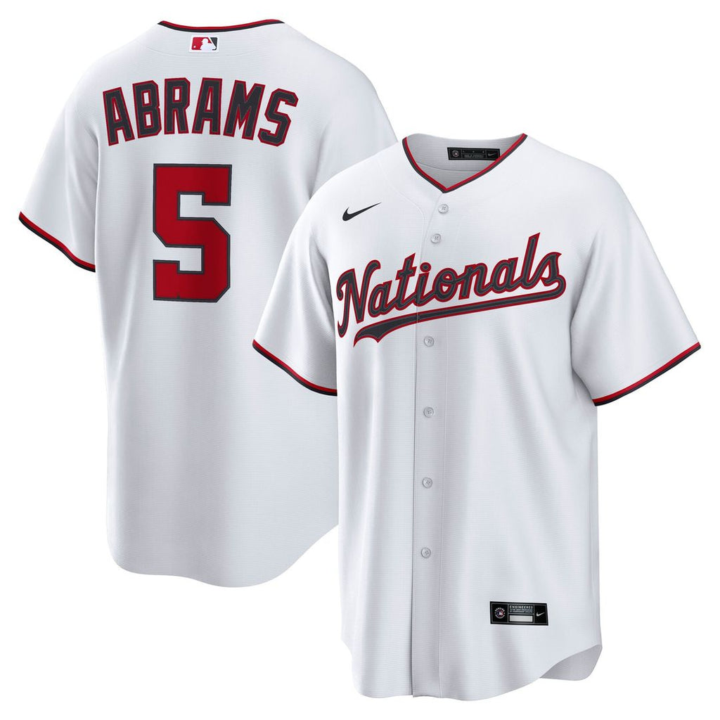 Washington Nationals CJ Abrams Home Replica Jersey - White
