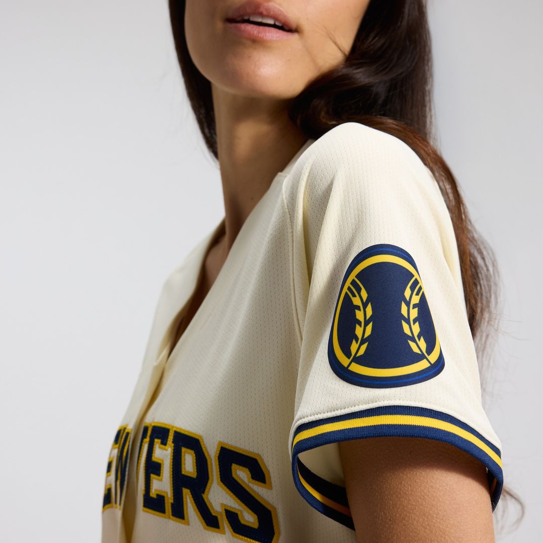 Milwaukee Brewers Women's Home Limited Jersey - Cream