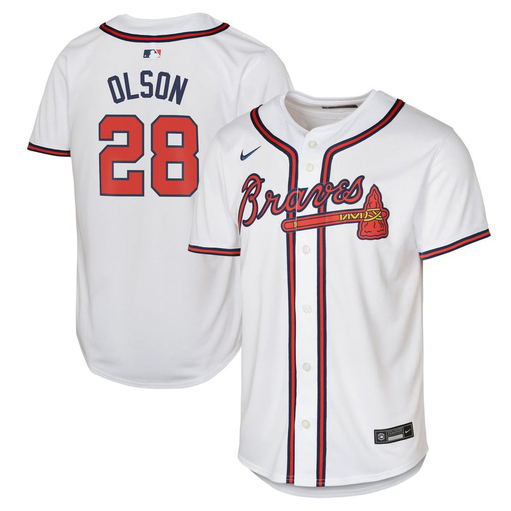 Atlanta Braves Matt Olson Youth Home Limited Jersey - White