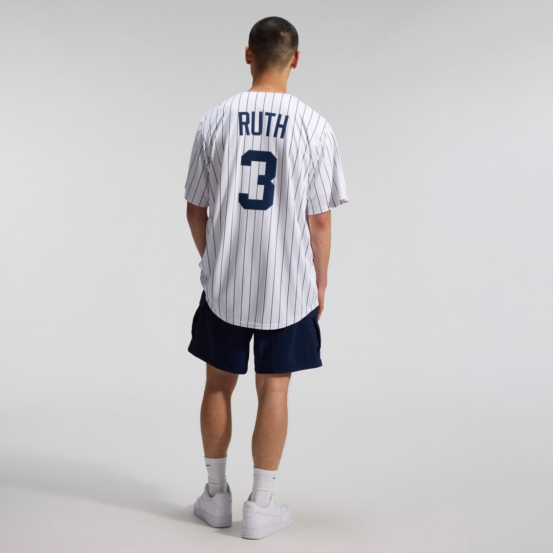 New York Yankees Babe Ruth Throwback Cooperstown Limited Jersey - White