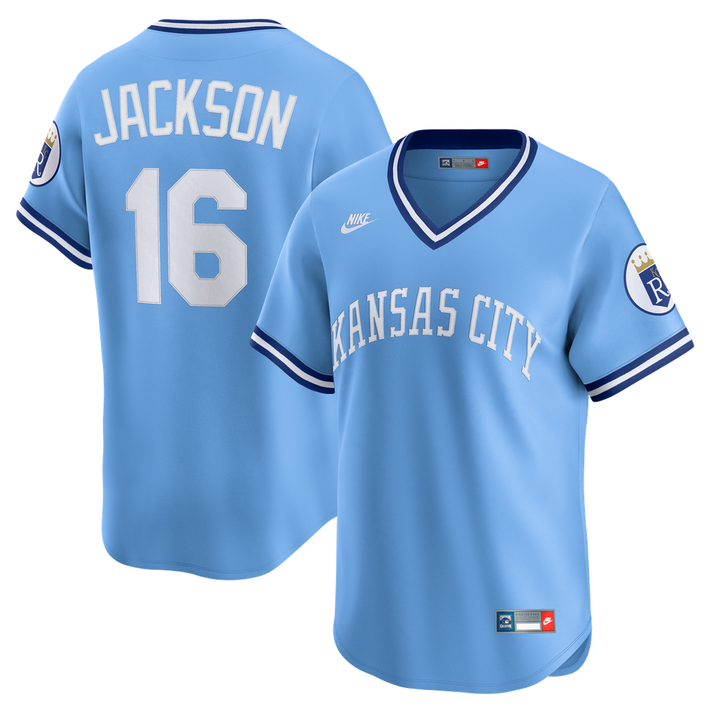 Kansas City Royals Bo Jackson Throwback Cooperstown Limited Jersey - Light Blue