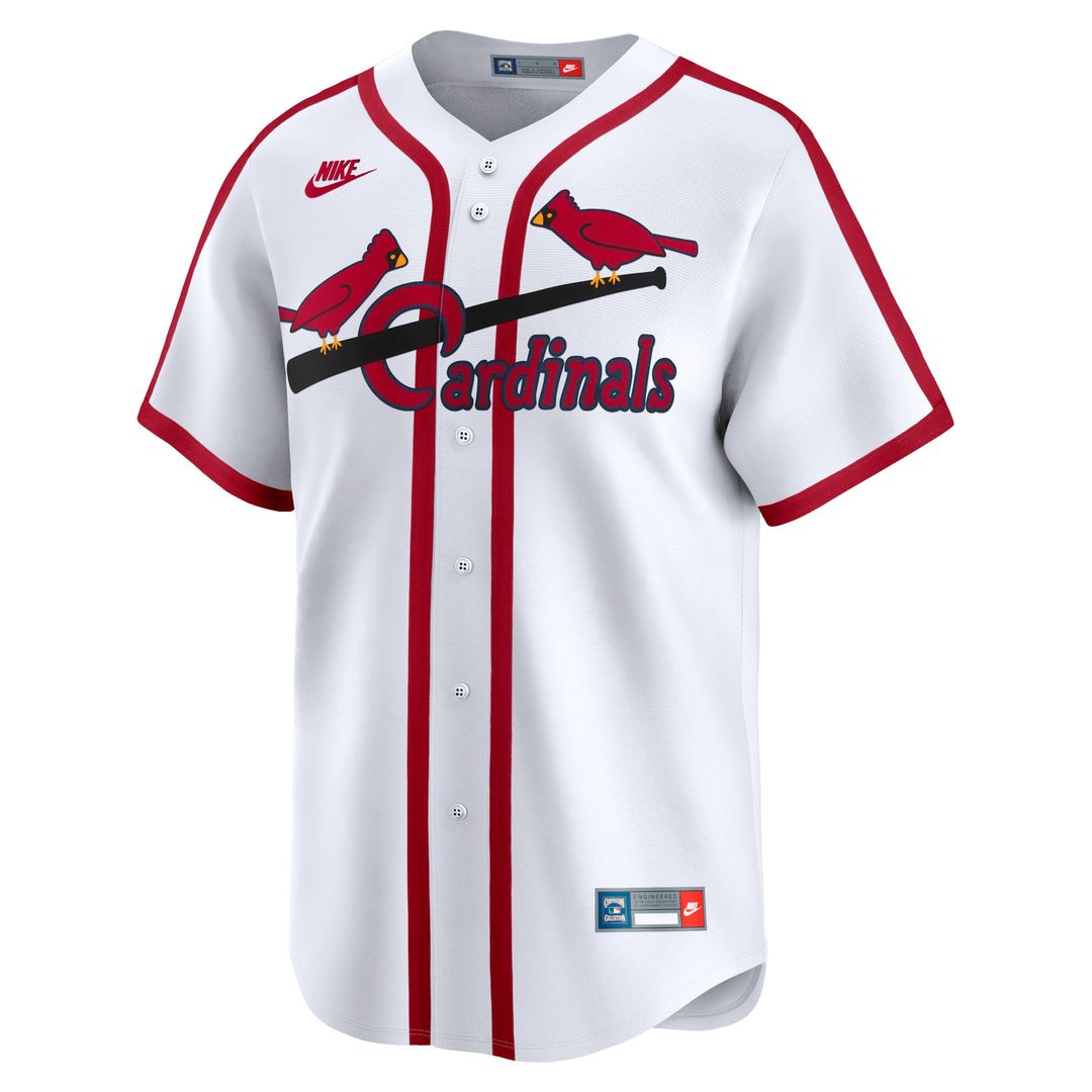 St. Louis Cardinals Cooperstown Limited Jersey - White