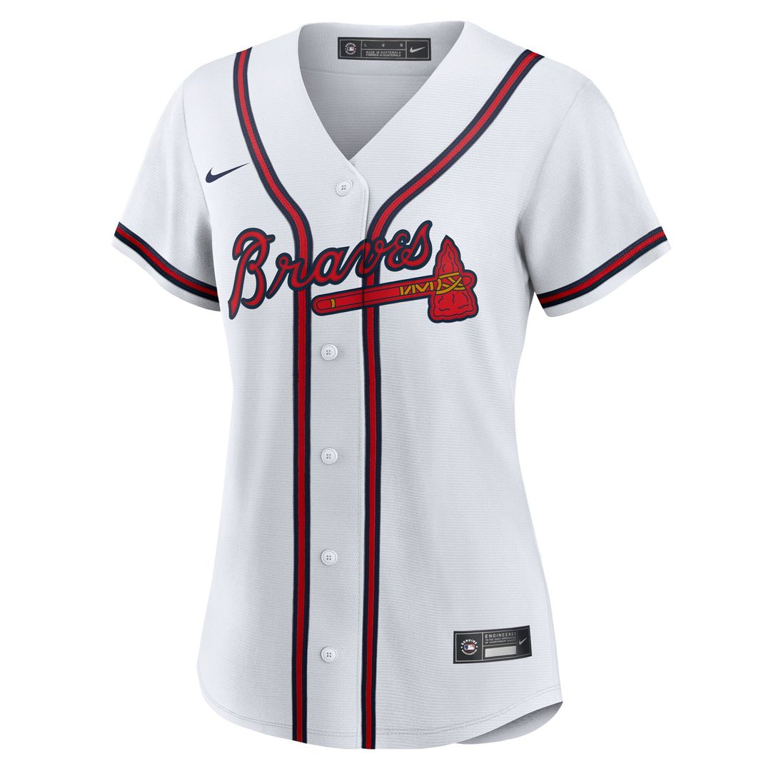 Atlanta Braves Spencer Schwellenbach Women's Home Replica Jersey - White