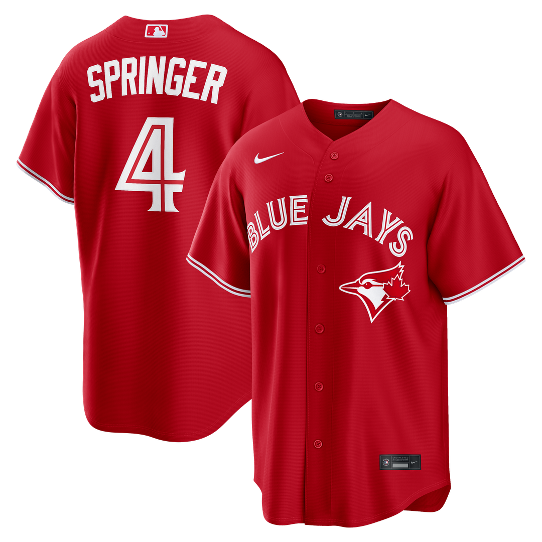 Toronto Blue Jays George Springer Canada Day Replica Jersey - Red