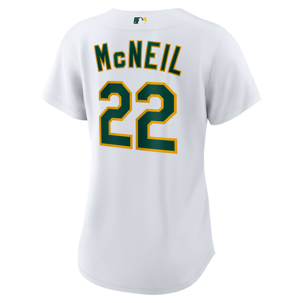 Athletics Jeff McNeil Women's Home Replica Jersey - White