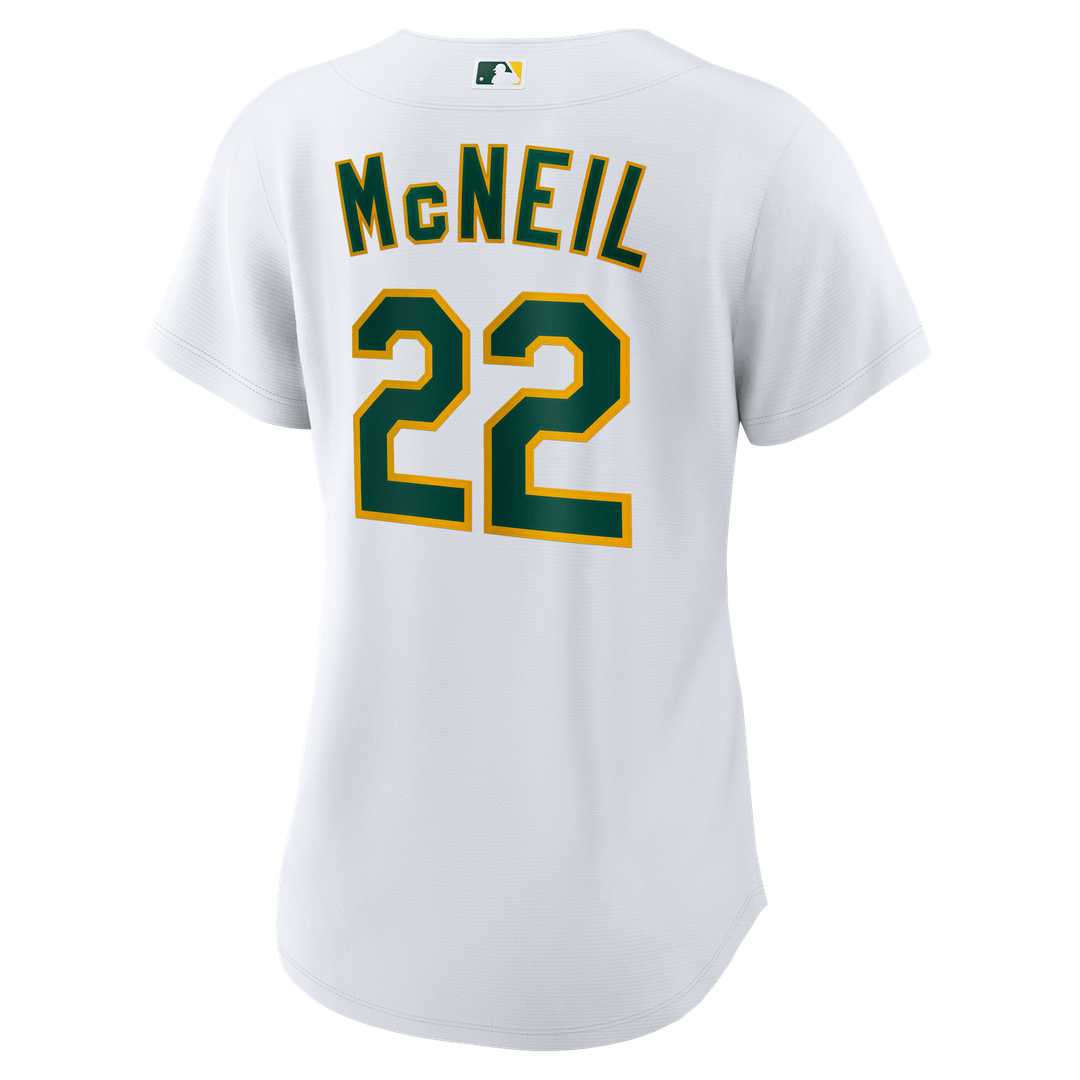 Athletics Jeff McNeil Women's Home Replica Jersey - White
