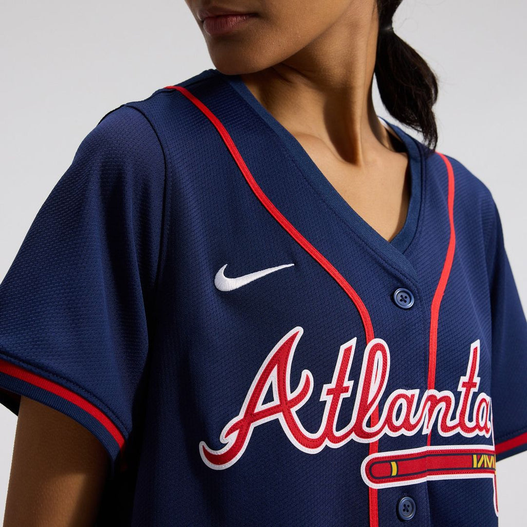 Atlanta Braves Ronald Acuña Jr. Women's Alternate Limited Jersey - Navy