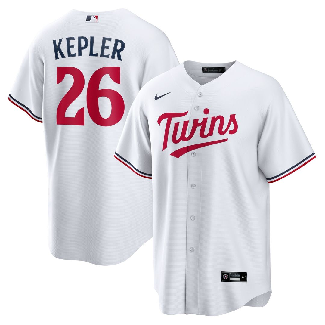 Minnesota Twins Max Kepler Home Replica Player Logo Jersey - White