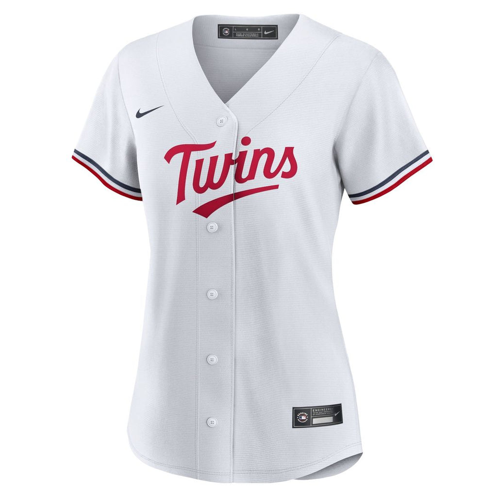 Minnesota Twins Women's Home Replica Team Logo Jersey - White