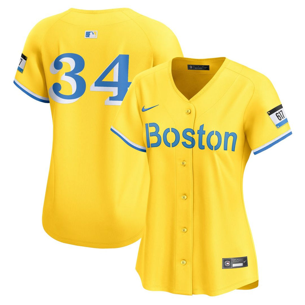 Boston Red Sox David Ortiz Women's City Connect Retired Player Jersey - Gold
