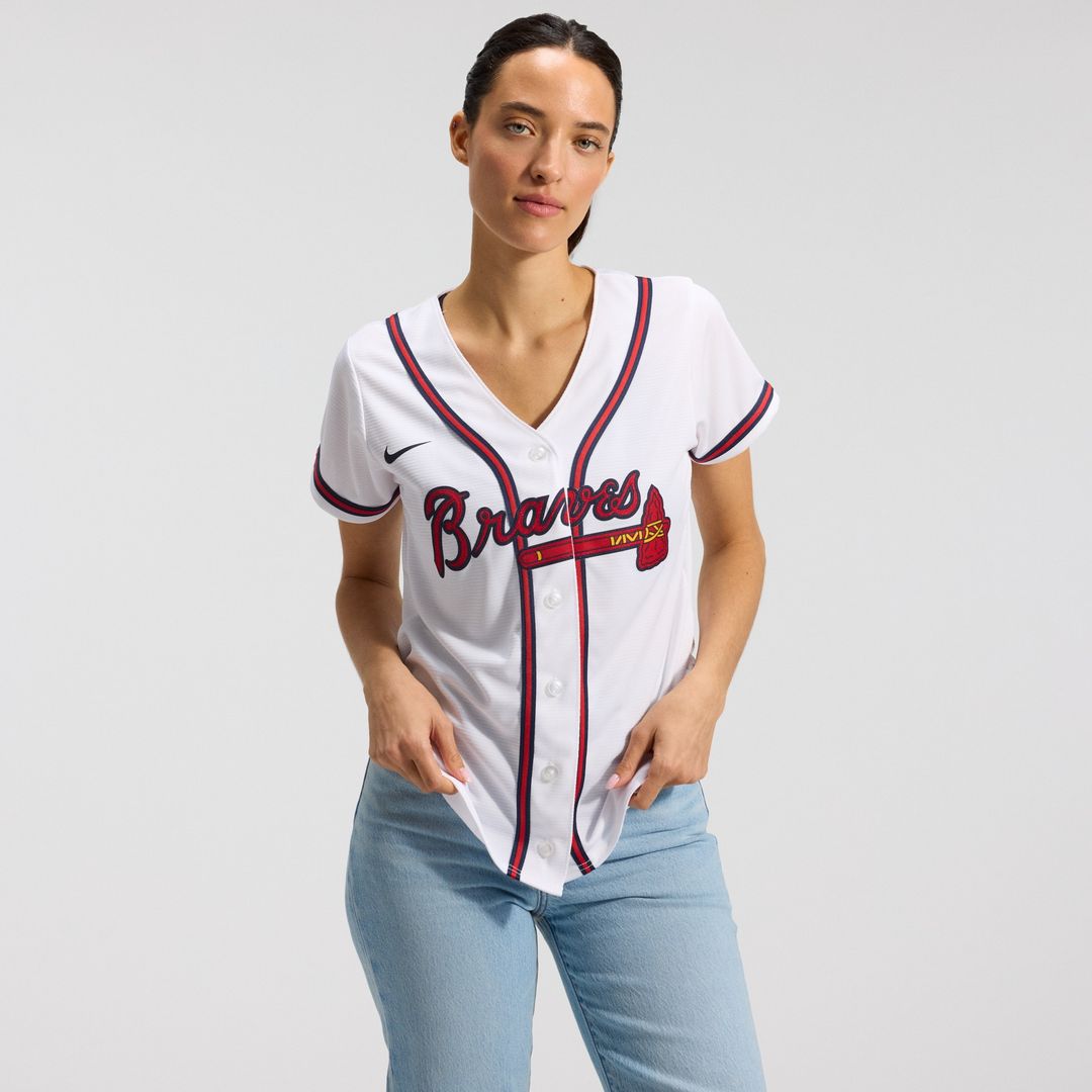 Atlanta Braves Women's Home Replica Team Jersey - White