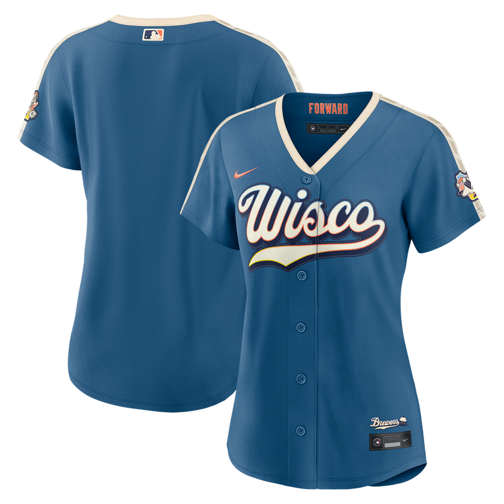 Milwaukee Brewers Women's 2026 City Connect Stadium Jersey - Mineral Blue