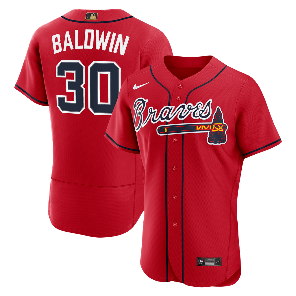 Atlanta Braves Drake Baldwin Awards Authentic Jersey - Red