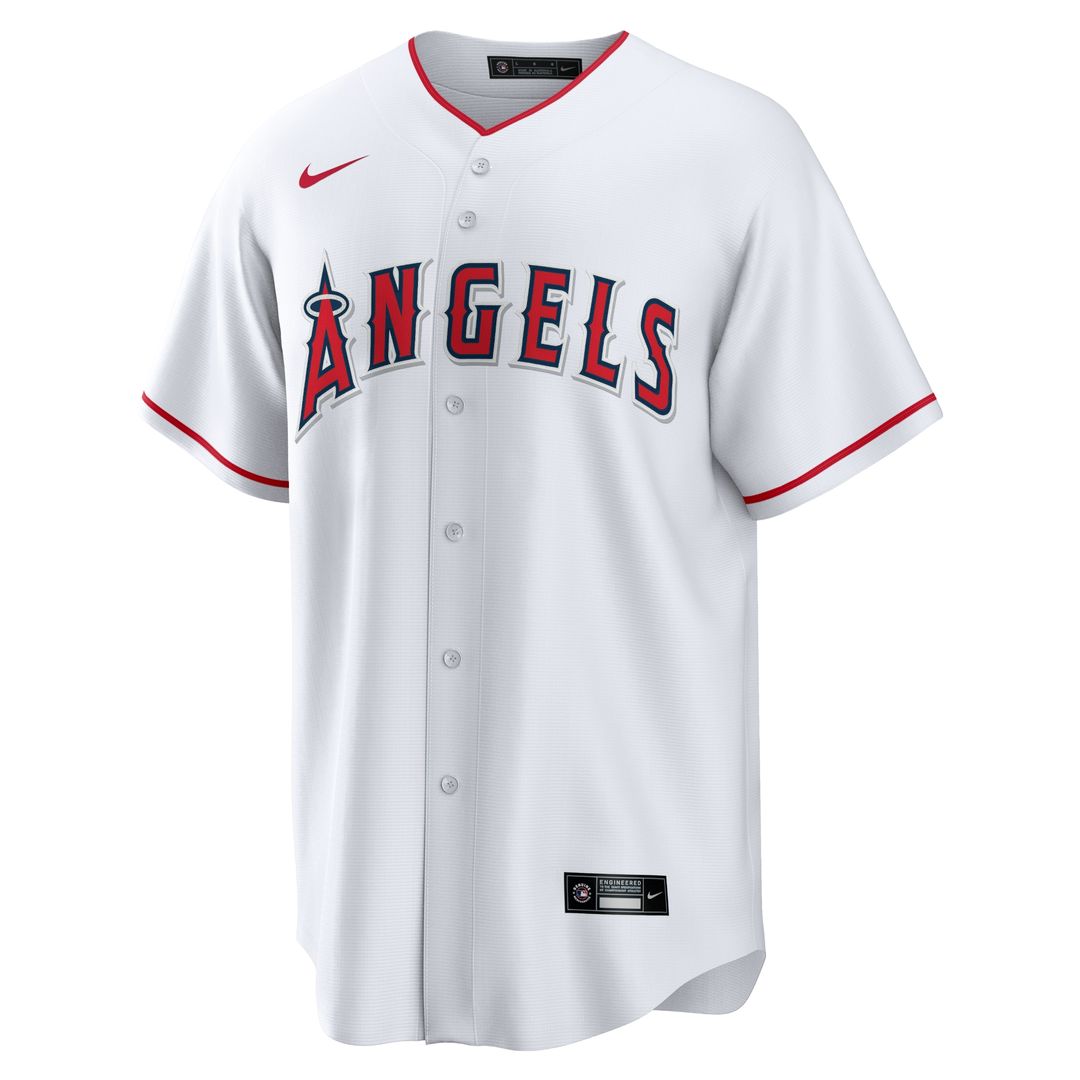 Los Angeles Angels Mike Trout Home Replica Player Name Jersey - White