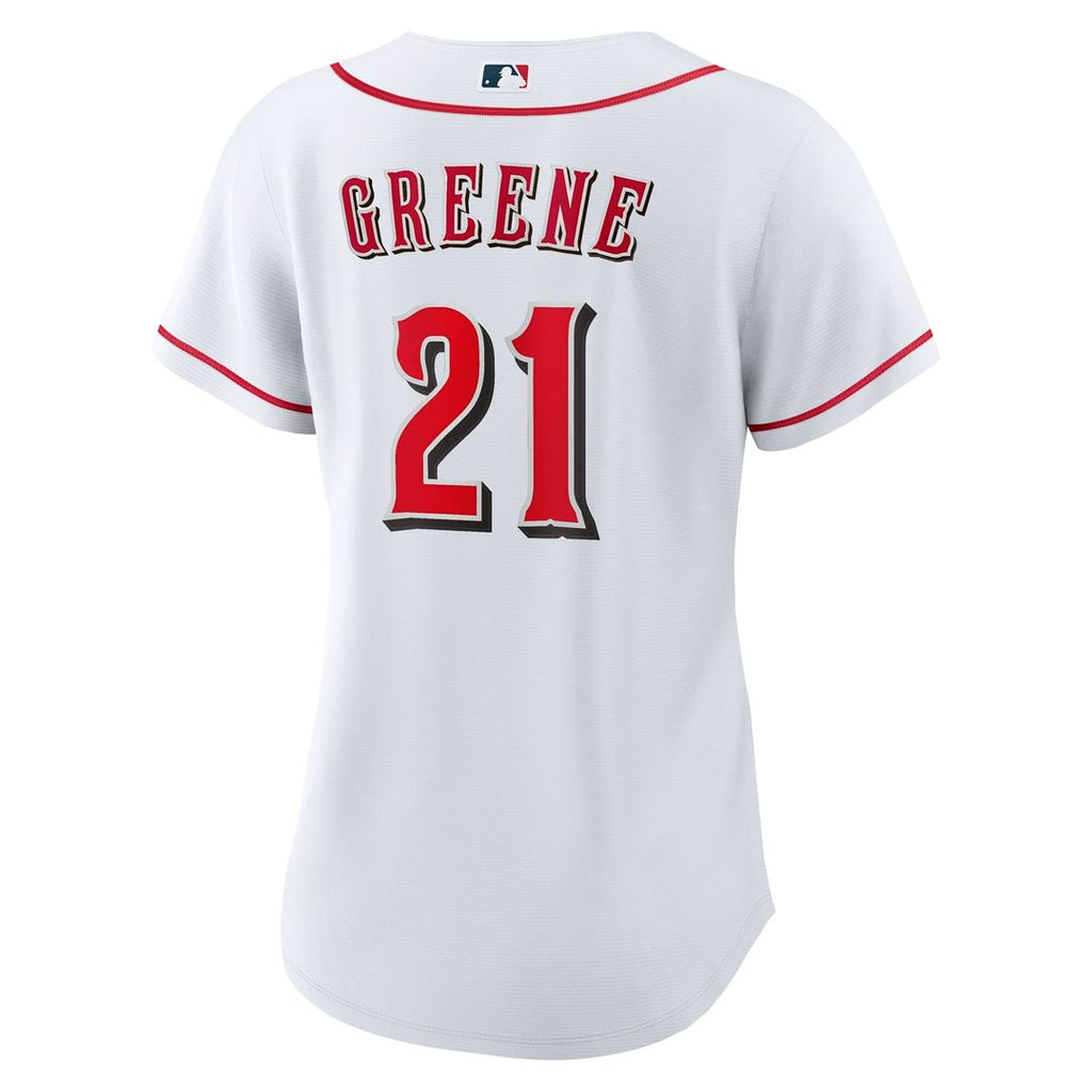 Cincinnati Reds Hunter Greene Women's Home Replica Jersey - White