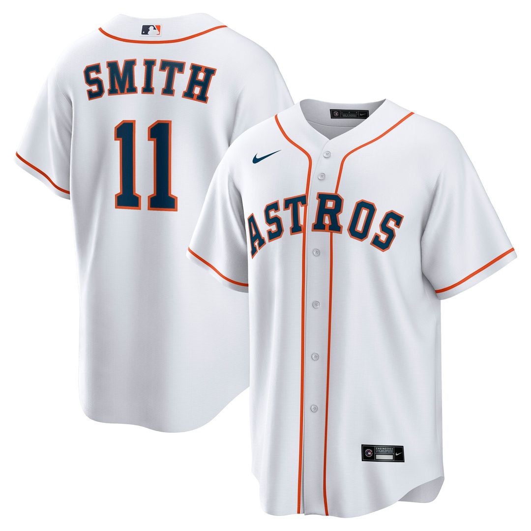 Houston Astros Cam Smith Home Replica Jersey - White
