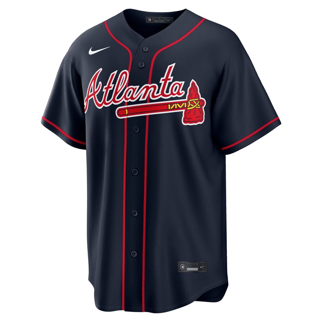 Atlanta Braves Ronald Acuña Jr. Alternate Replica Jersey - Navy