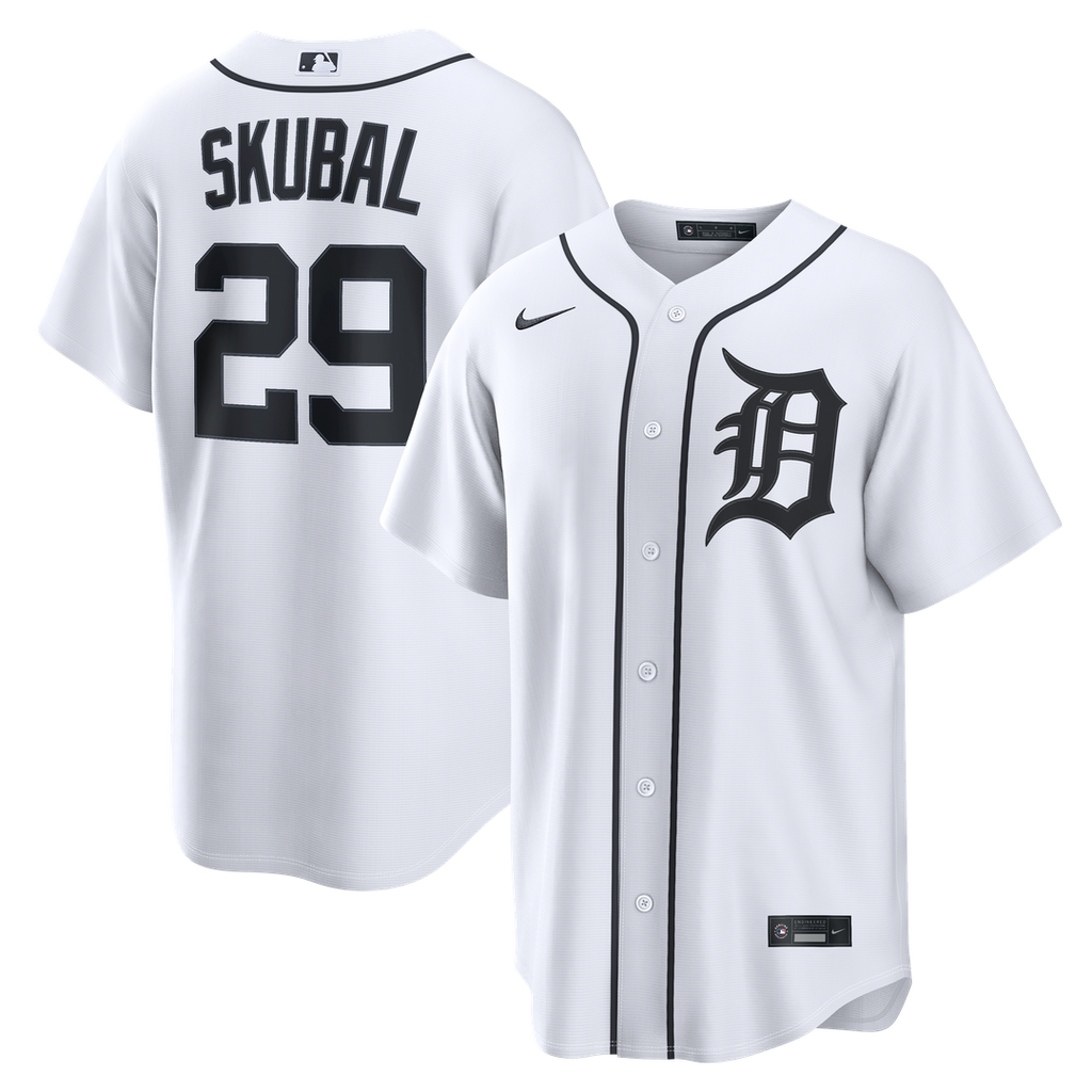 Detroit Tigers Tarik Skubal Home Replica Jersey - White