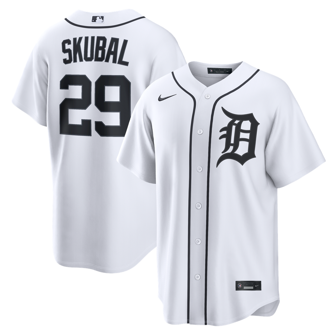 Detroit Tigers Tarik Skubal Home Replica Jersey - White