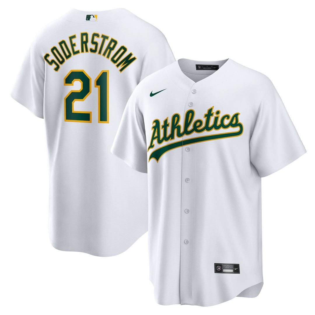 Athletics Tyler Soderstrom Home Replica Jersey - White