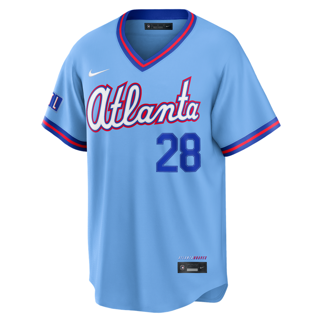 Atlanta Braves Matt Olson 2026 City Connect Stadium Jersey - Powder Blue