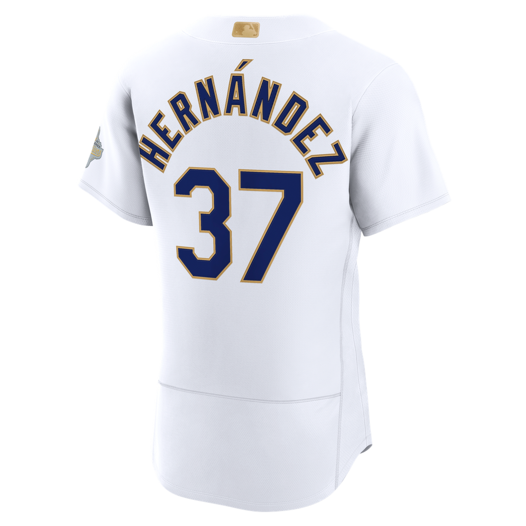Los Angeles Dodgers Teoscar Hernández 2026 Gold Collection Authentic Jersey - White