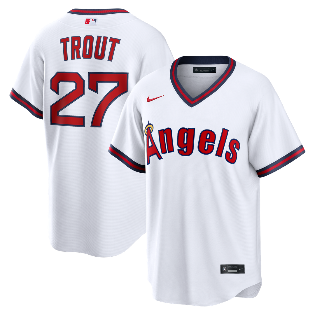 Los Angeles Angels Mike Trout Alternate Replica Jersey - White