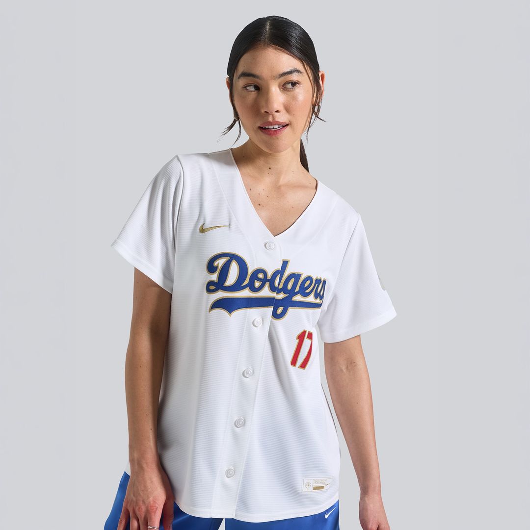 Los Angeles Dodgers Shohei Ohtani Women's 2026 Gold Collection Stadium Jersey - White
