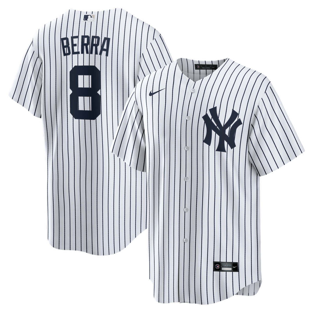 New York Yankees Yogi Berra Home Retired Replica Jersey - White