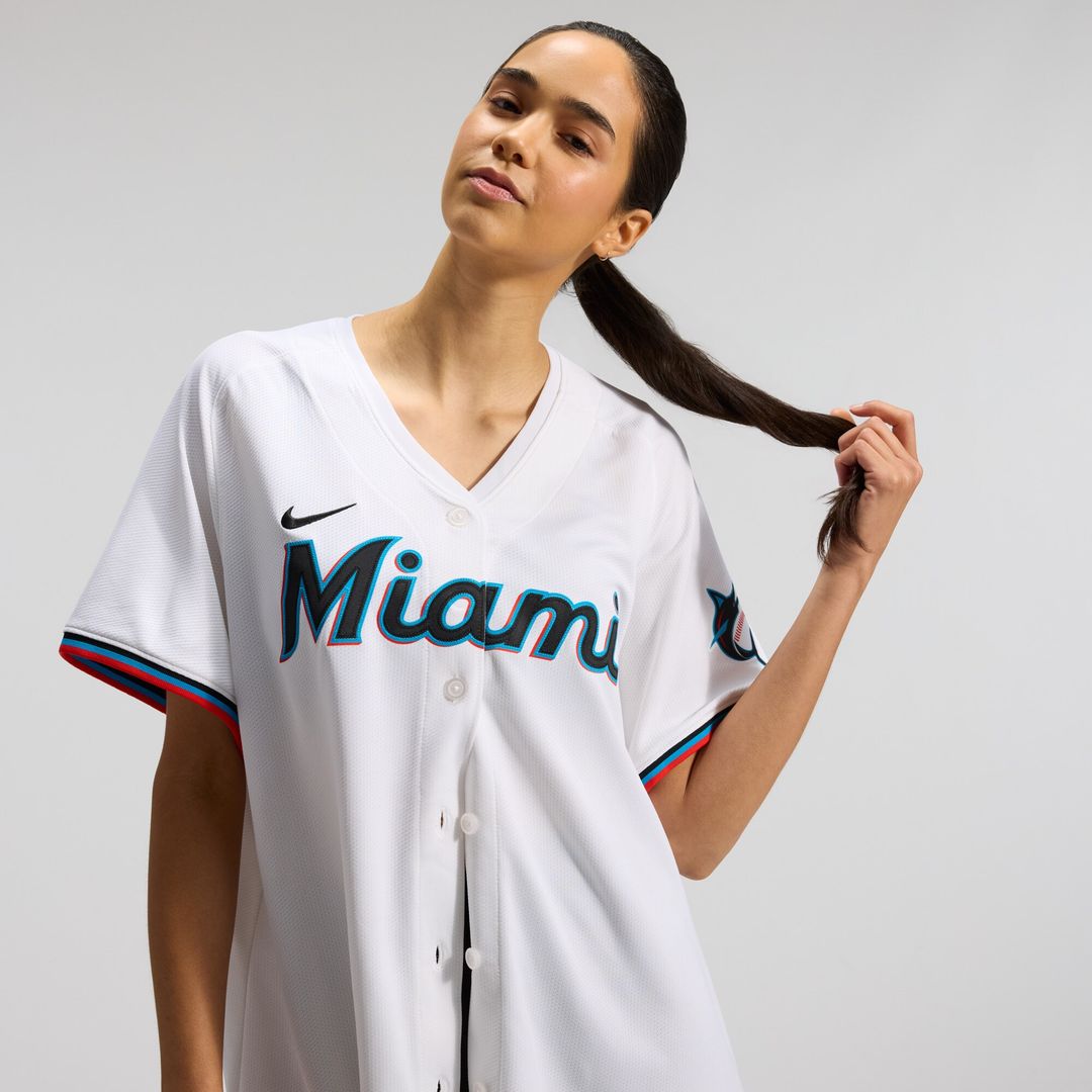 Miami Marlins Sandy Alcantara Women's Home Limited Jersey - White
