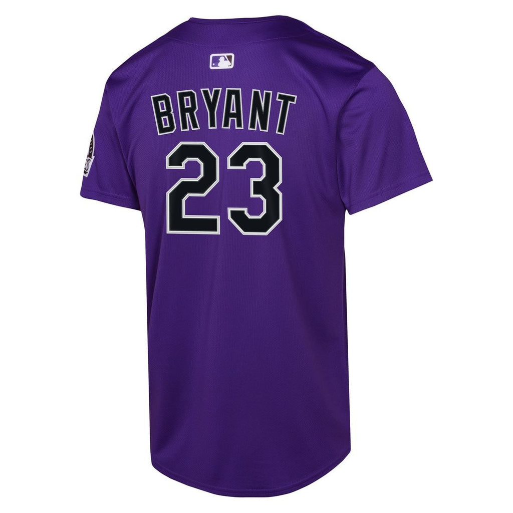 Colorado Rockies Kris Bryant Youth Alternate Limited Jersey - Purple