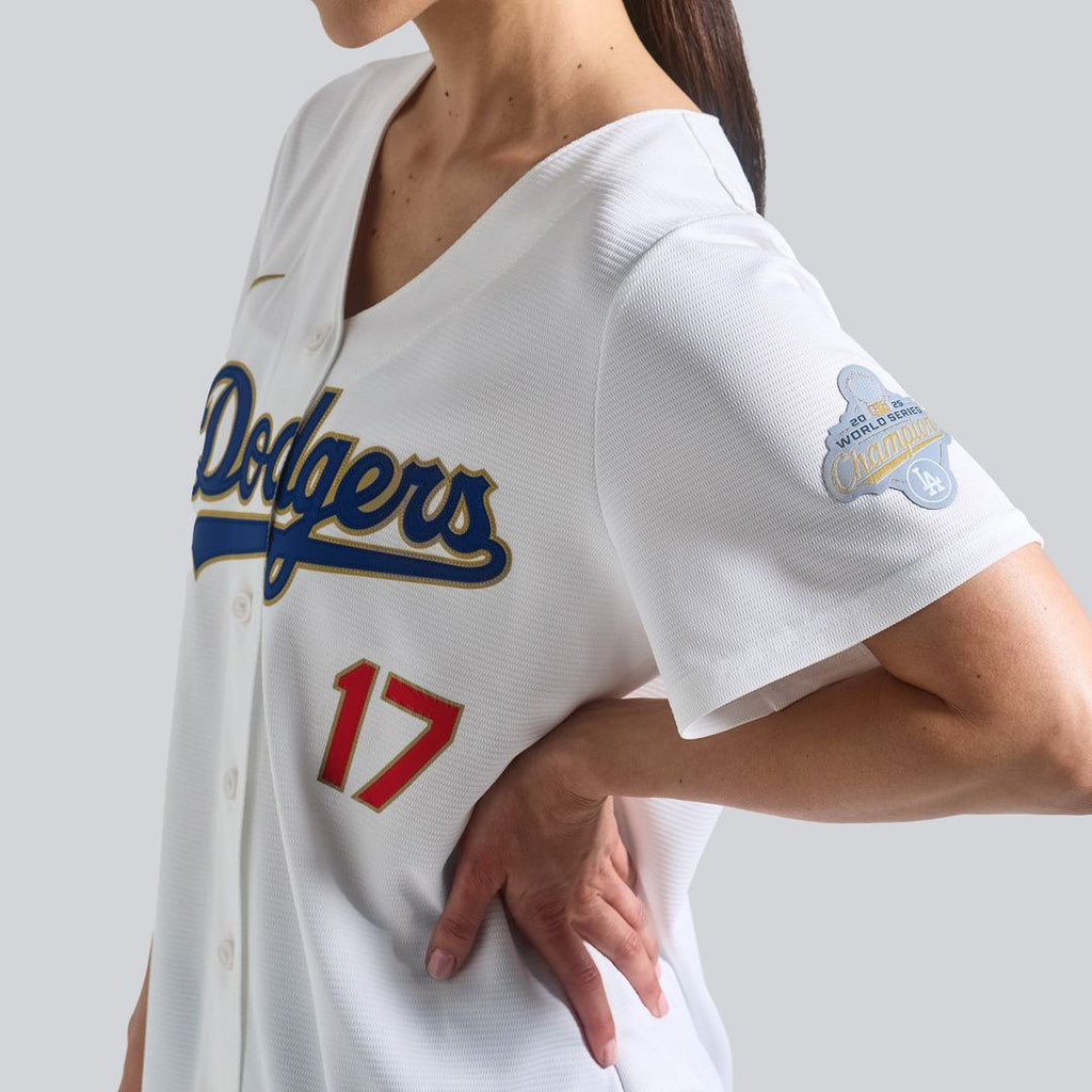 Los Angeles Dodgers Shohei Ohtani Women's 2026 Gold Collection Stadium Jersey - White