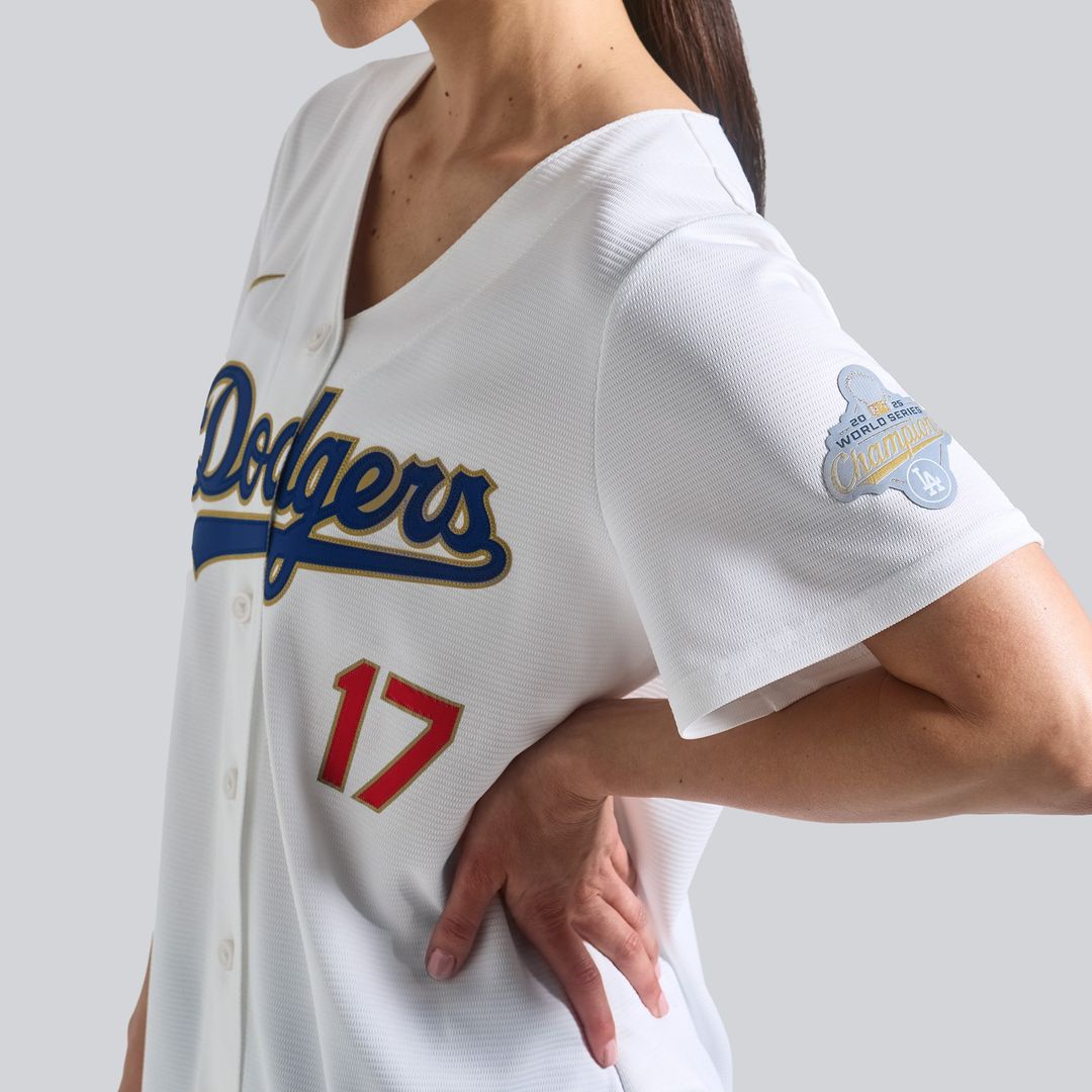 Los Angeles Dodgers Shohei Ohtani Women's 2026 Gold Collection Stadium Jersey - White