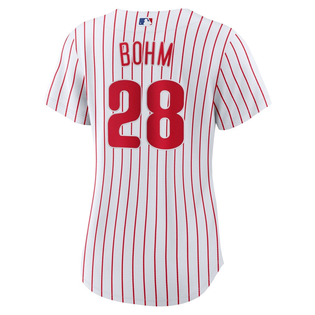 Philadelphia Phillies Alec Bohm Women's Home Replica Jersey - White