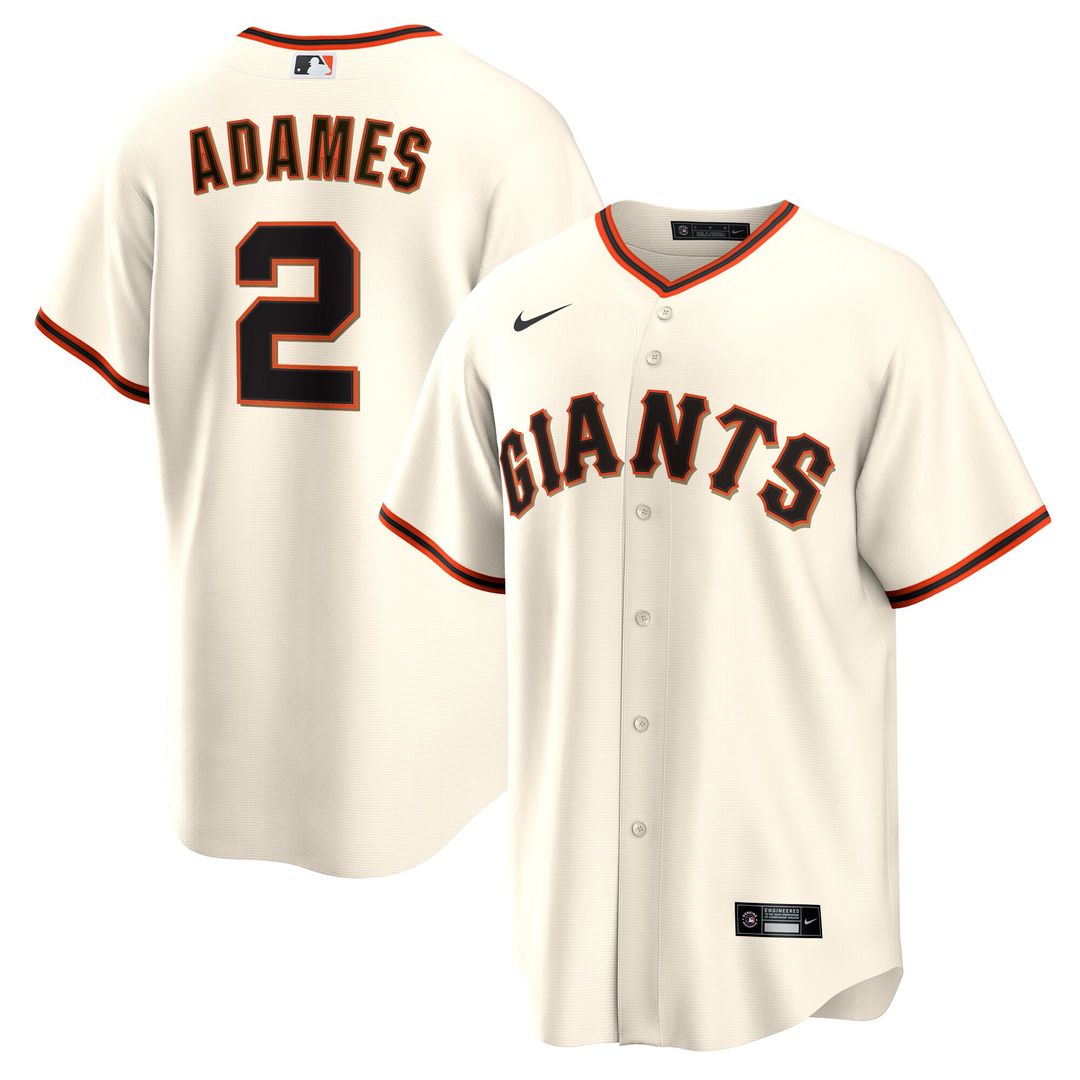 San Francisco Giants Willy Adames Home Replica Jersey - Cream