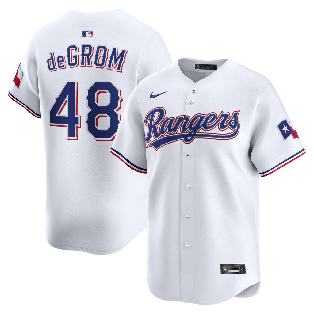 Texas Rangers Jacob deGrom Home Limited Jersey - White