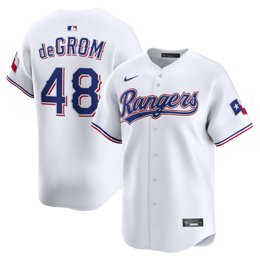 Texas Rangers Jacob deGrom Home Limited Jersey - White