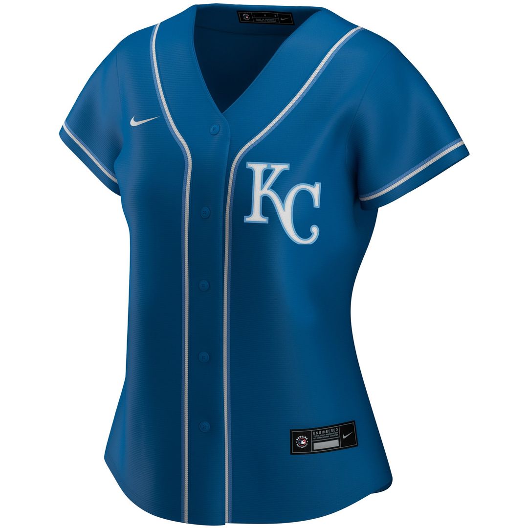 Kansas City Royals Women's Home Replica Team Logo Jersey - White