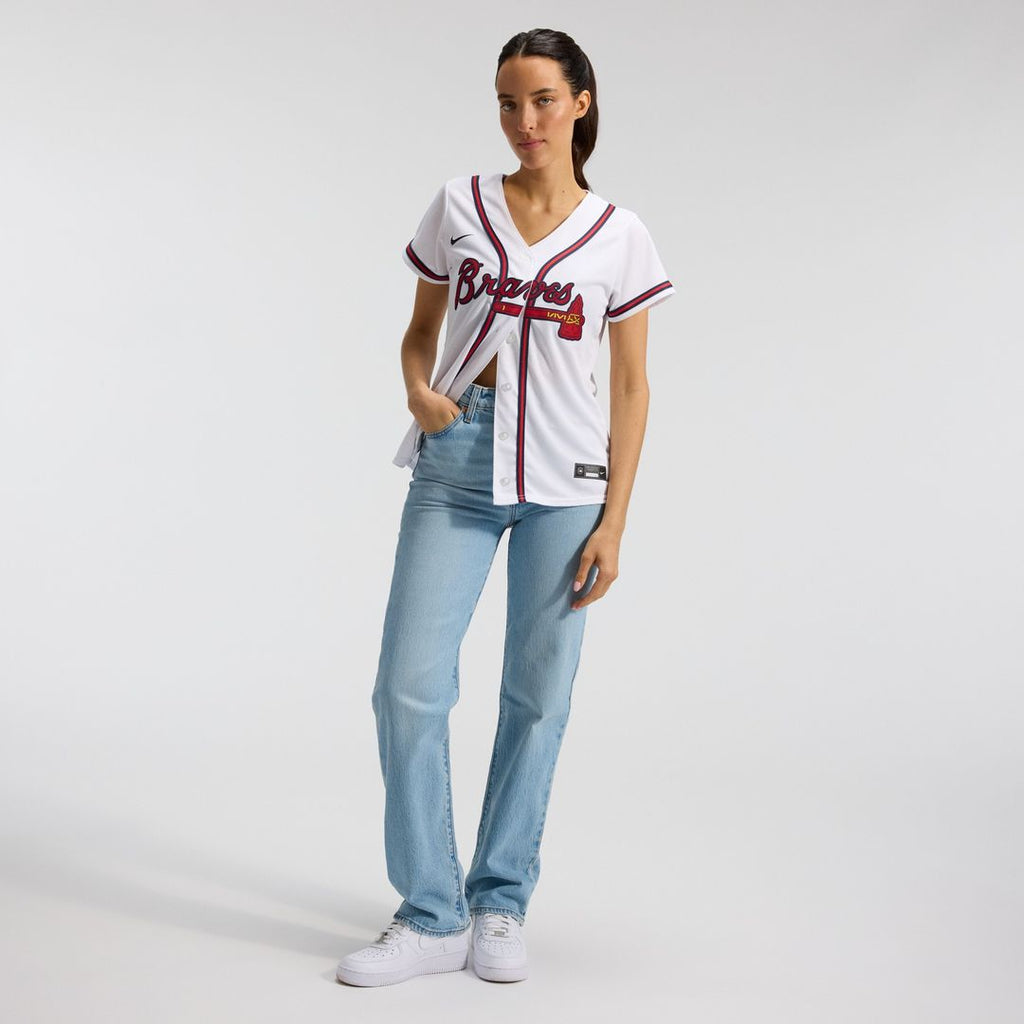 Atlanta Braves Women's Home Replica Team Jersey - White