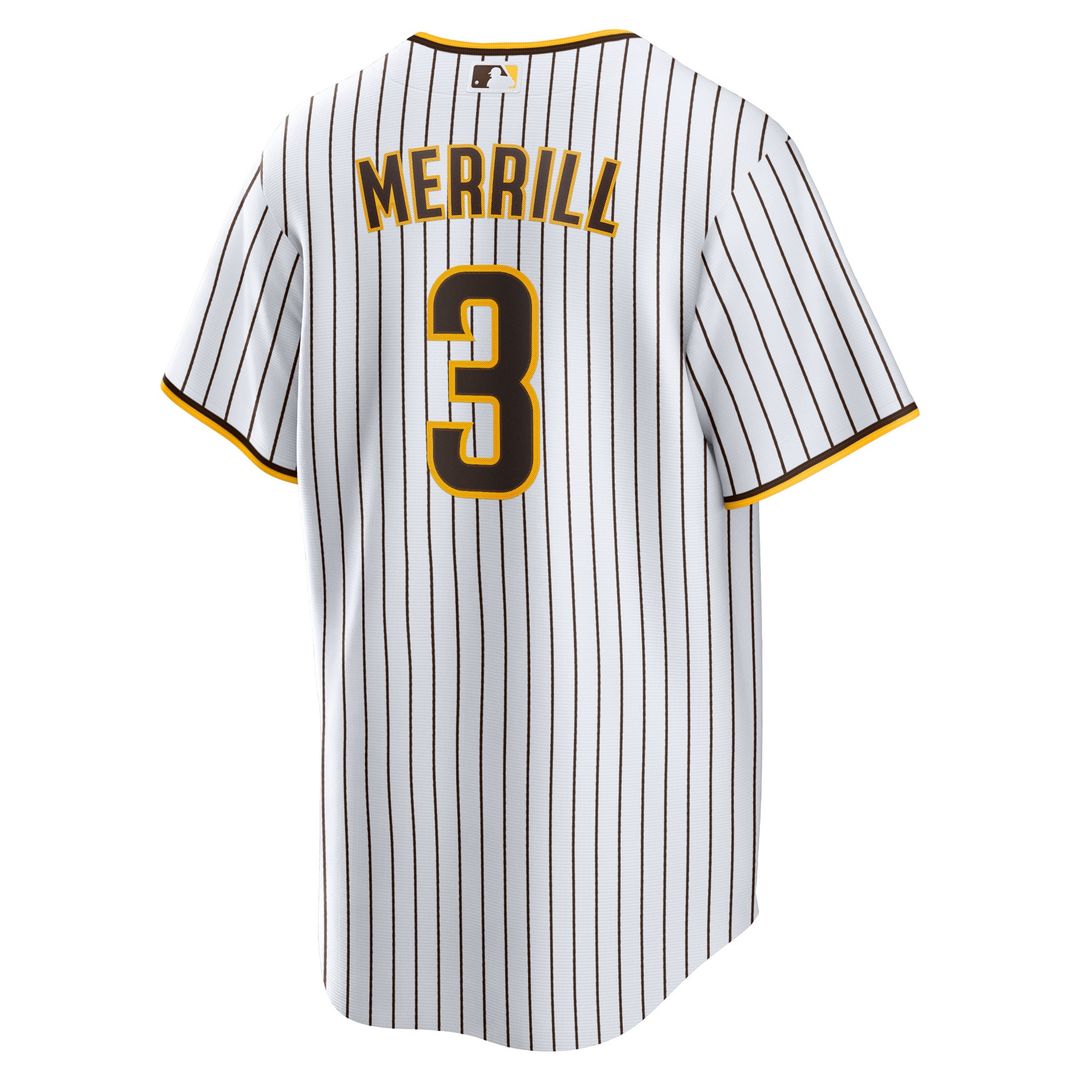 San Diego Padres Jackson Merrill Home Replica Jersey - White