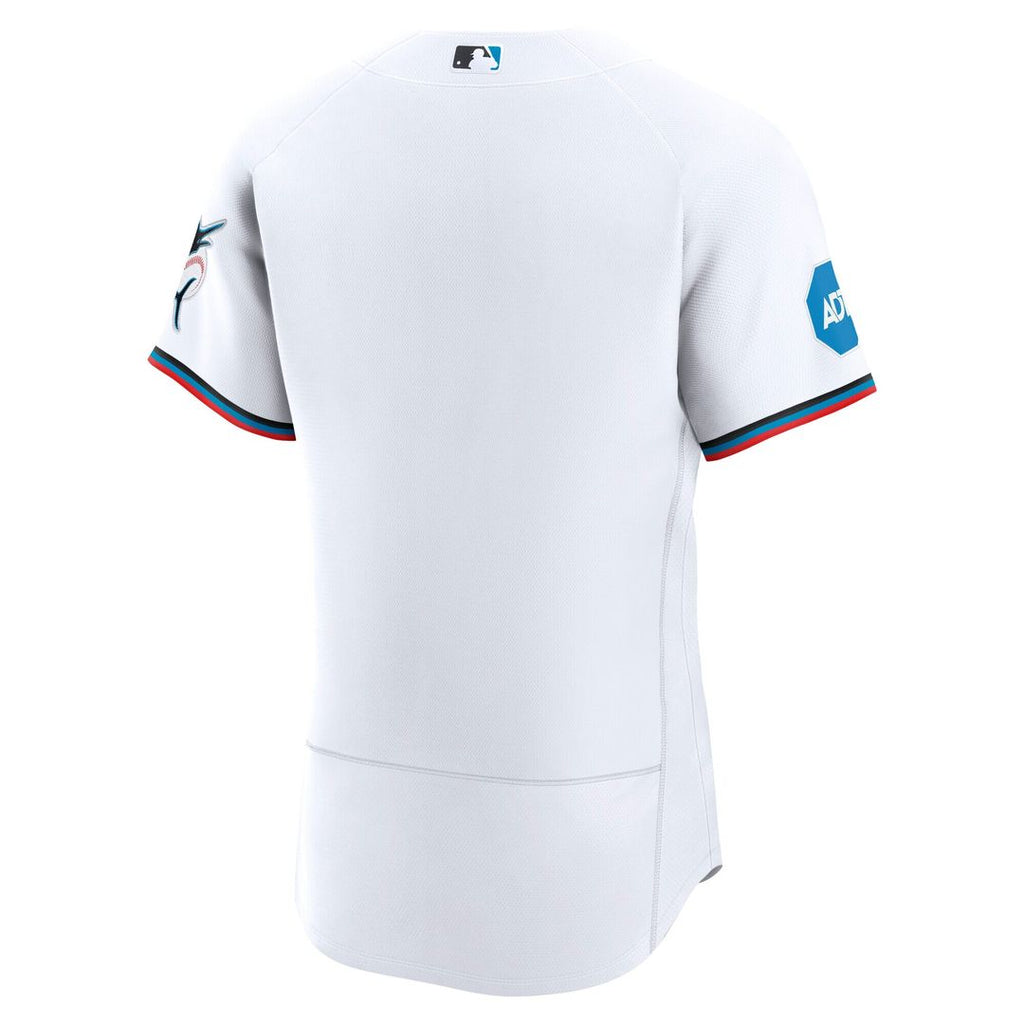 Miami Marlins Home Authentic Jersey - White