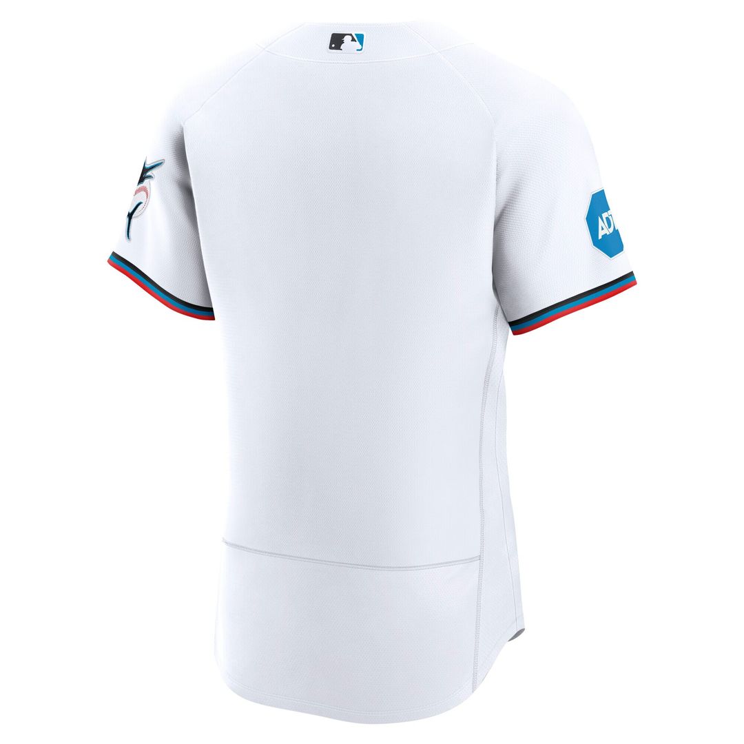 Miami Marlins Home Authentic Jersey - White