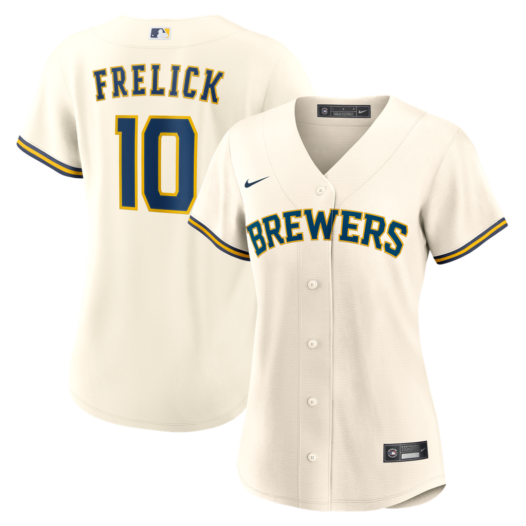 Milwaukee Brewers Sal Frelick Women's Home Replica Jersey - Cream