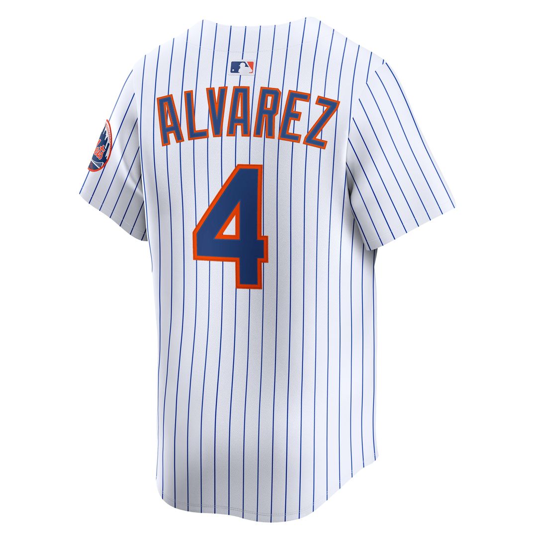 New York Mets Francisco Alvarez Home Limited Jersey - White