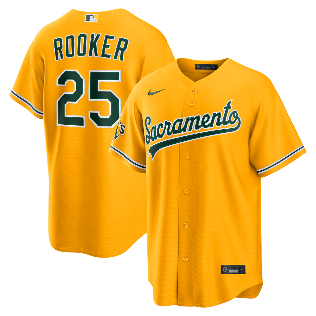 Athletics Brent Rooker Alternate Stadium Jersey - Gold