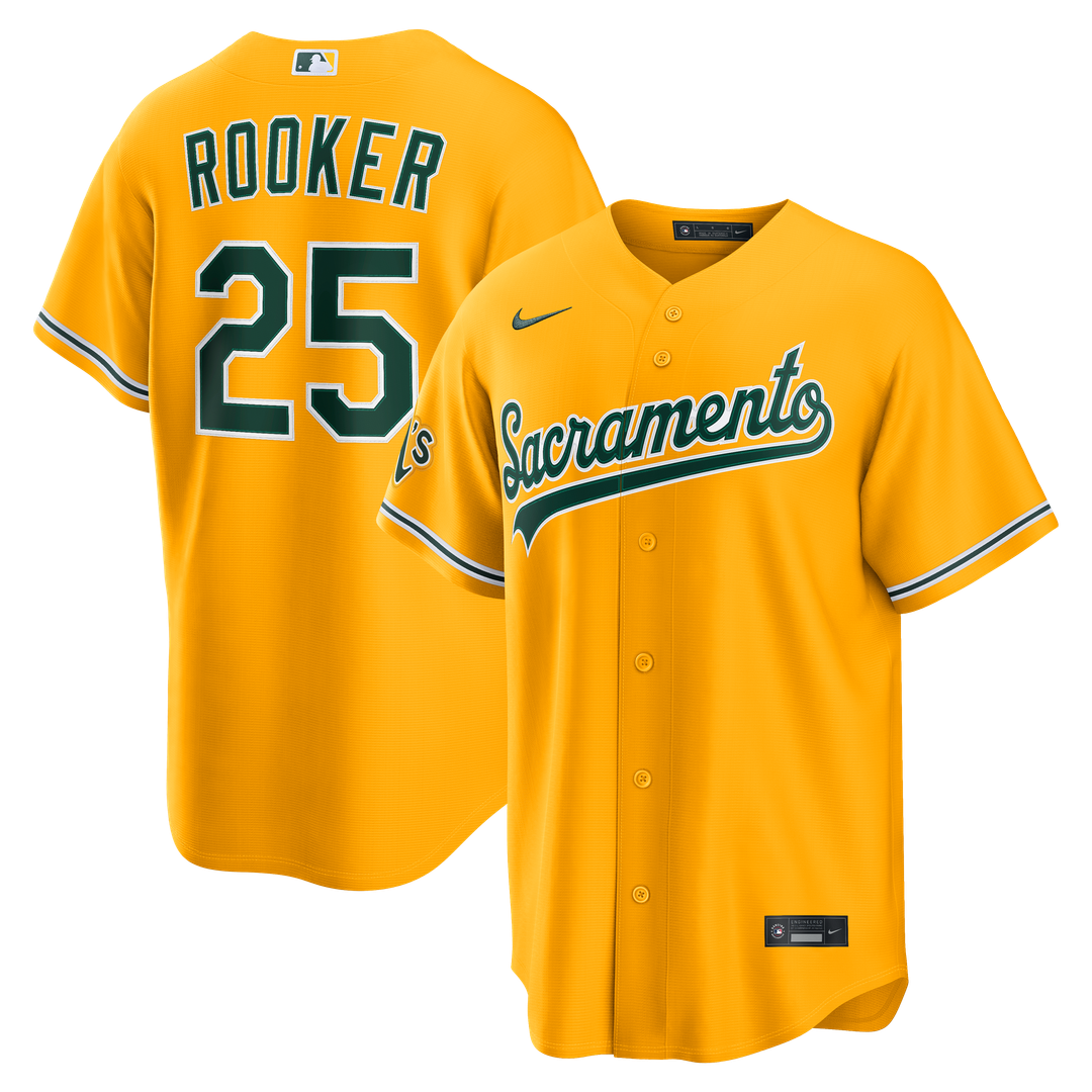 Athletics Brent Rooker Alternate Stadium Jersey - Gold
